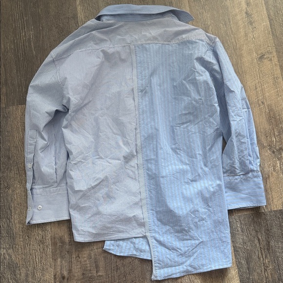 Zara Light Blue Striped Casual Shirt - Picture 5 of 5